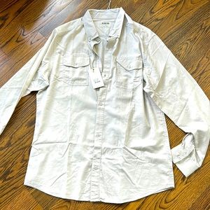 Linksoul men’s shirt new with tags, bone color